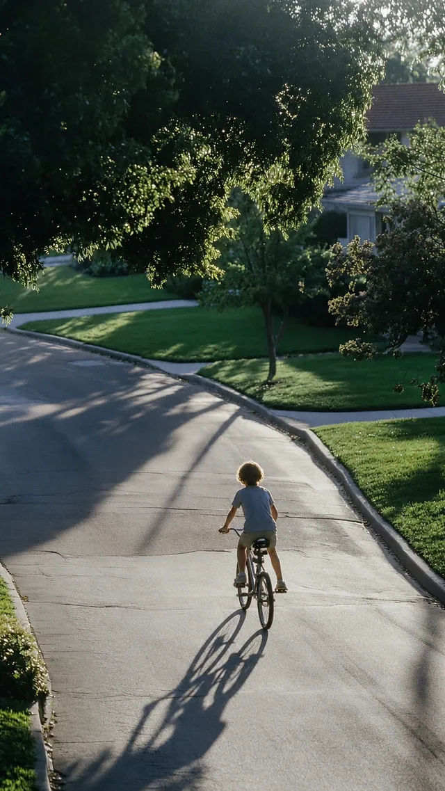 Pessoa pedalando ao ar livre